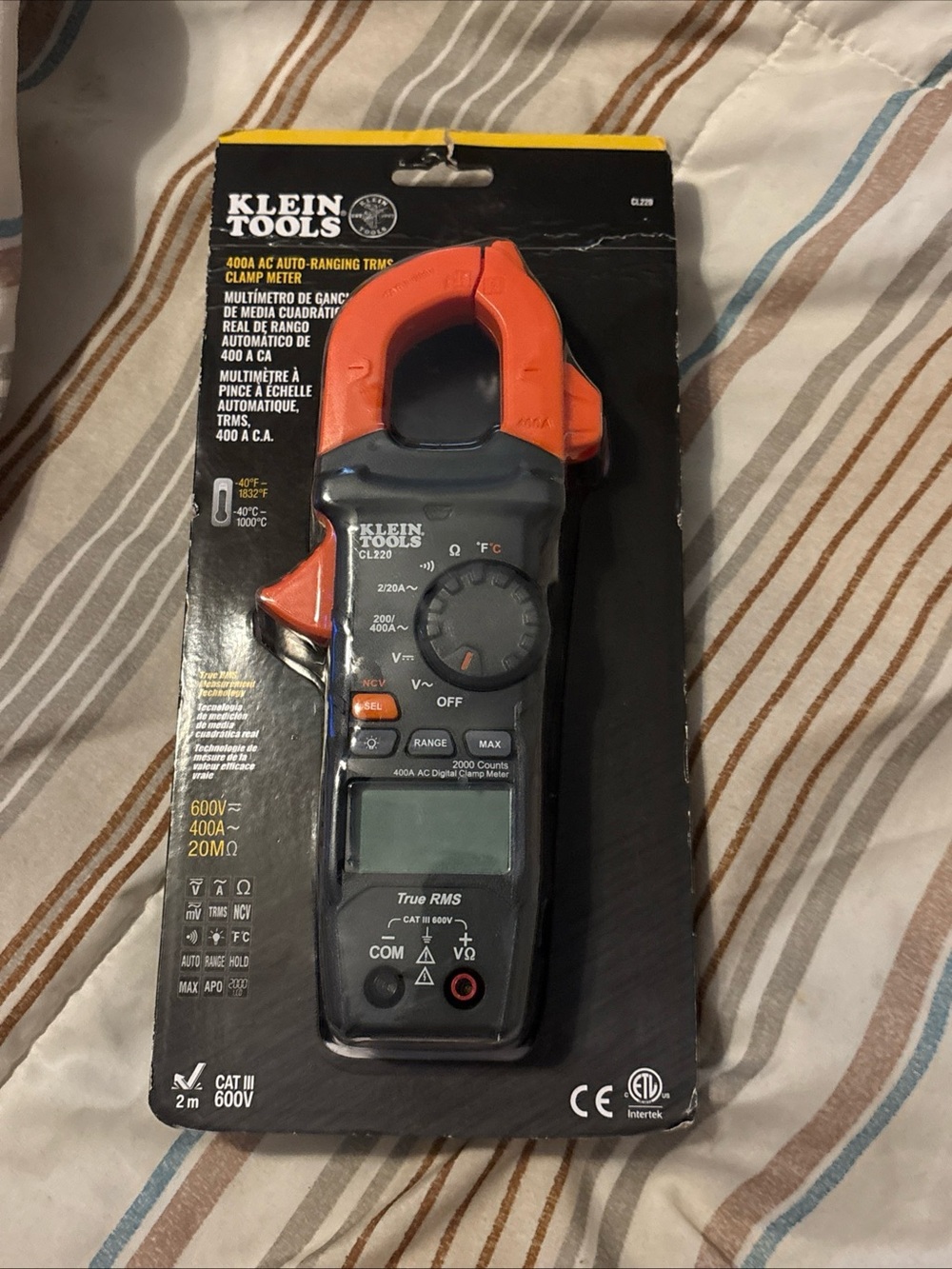 True RMS Clamp Meter - Orange/Black - Picture 2 of 8